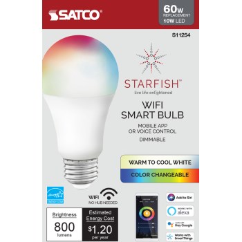 10W A19 LED Smart Bulb