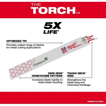 Sawzall Blade, 14 Teeth 9"