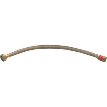 Faucet Connector, Braided SS - 1/2" Comp x 1/2" FIP, 20"