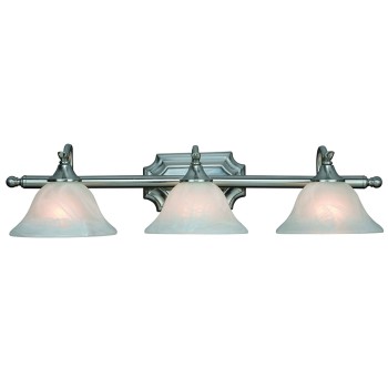 Dover Series 3 Light Wall Light, Satin Nickel