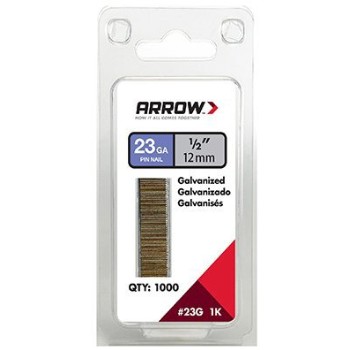 Arrow Fastener 23G12-1K 1000pk 1/2in. Pin Nails