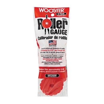 Roller Cover Gauges, Red 12 Mil - 6pk