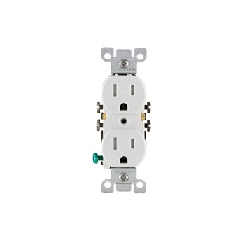 Duplex Outlet, Weather and Tamper Resistant - 15 Amp, White
