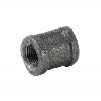 Malleable Iron Coupling, Black - 3/8" FPT