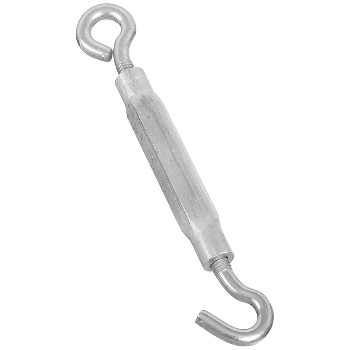  Hook & Eye Turnbuckle, Zinc Plated ~  5/16" x  9"