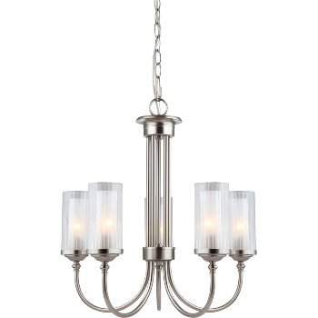 Hardware House 209069 Lexington Chandelier, 5 Light ~ Satin Nickel