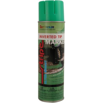 Inverted Marking Spray Paint, Green Flourescent