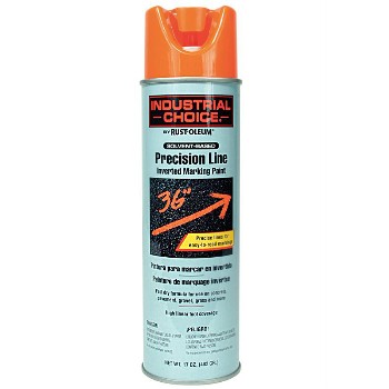 Rust-Oleum 203027 Inverted Marking Paint, Fl Orange ~ 17 oz Spray