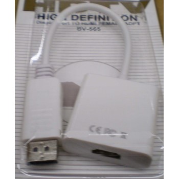 Black Point Prods BV-565 DisplayPort Hdmi Fe Adapter