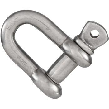 Stainless Steel D Shackle - 1/2"
