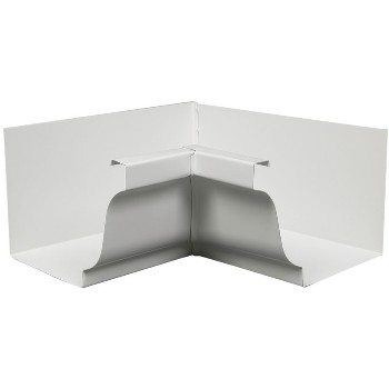  Amerimax 27201 Style K Aluminum Gutter Inside Miter White 5