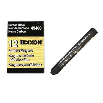 Dixon/Prang/Ticonderoga 49400 Lumber Crayons ~  Carbon Black