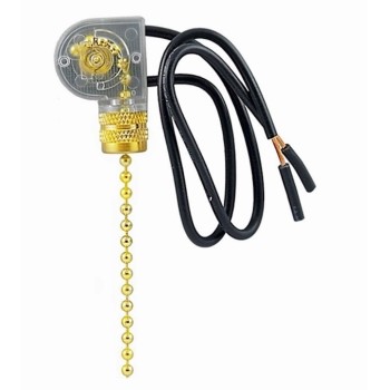 Nsi 75111cq Single Pole Pull Chain Switch, Brass ~ 6a