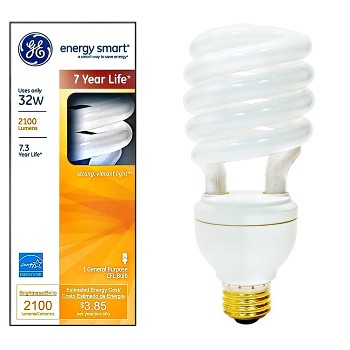 General Electric  24684 Energy Smart CFL Spiral Bulb ~ 32 Watt 