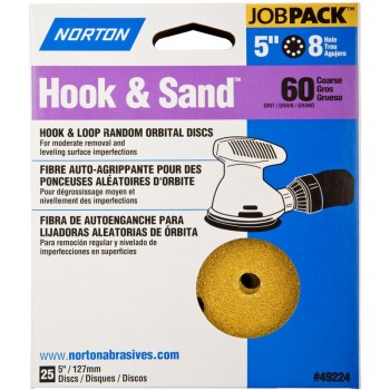 Norton 076607492241 49224 P60 Hook & Loop Disc