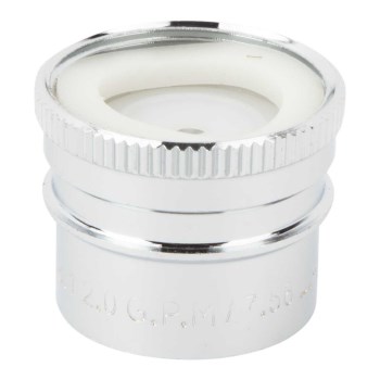 Faucet Aerator, Short Snap - 55/64", Chrome