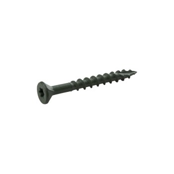 Grip-Rite DeckForce #8 x 1-1/4" Exterior Deck Screw - Green, 1 lb