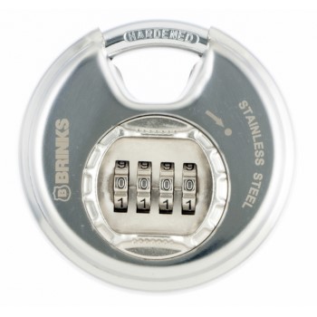 Discus Combo Padlock, Stainless Steel ~ 80mm