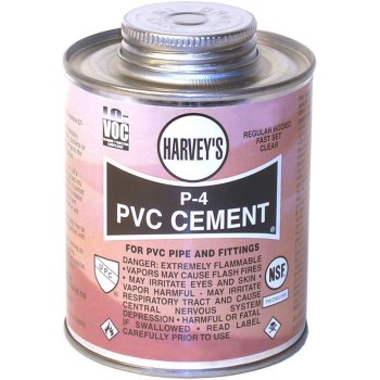 PVC Cement, P-4 Regular Body Clear ~ 4 oz