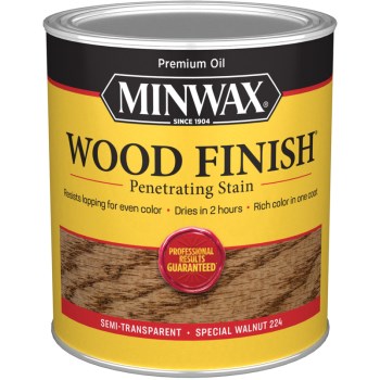 Minwax 70006 Semi-Transparent Wood Finish, Special Walnut ~ Quart