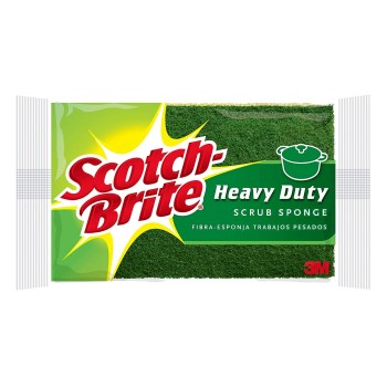 3M 02120000000 Scotch-Brite Heavy Duty Kitchen Scrub Sponge ~ 5" L x 3" W x 1/2" H