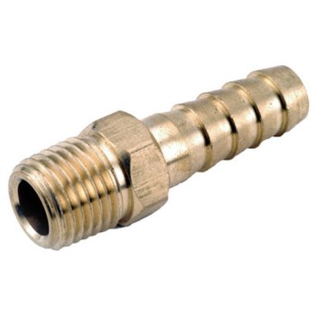 Male Hose Barb, Lead Free Brass - 1/2" x 1/4"