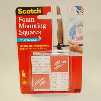 3M 05113156875 Mounting Tape - Removable Squares