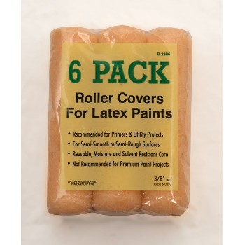 Latex Roller Covers, 6 pack  