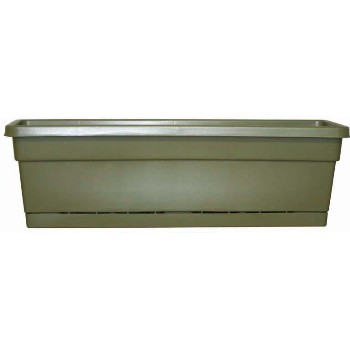 Southern Patio WB2412OG Rolled Rim Window Box Planter - 24 inch