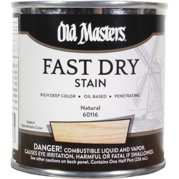 Fast Dry Stain, Natural Tint Base  ~ 1/2 pint