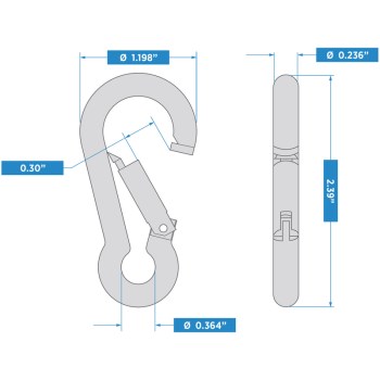 Spring Snap, Stainless Steel - 3-1/8"