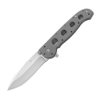 M21, Grey Anodized Aluminum Handle, 3.94 in. Blade, Plain