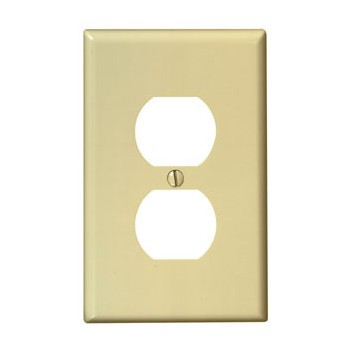 Duplex Receptacle Wall Plate ~ Ivory