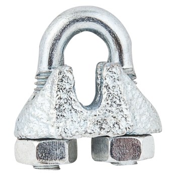 Wire Cable Clamp, Zinc Plated - 1/16"