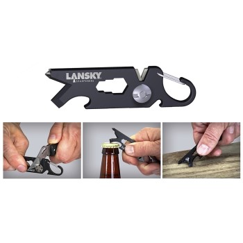 Lansky  ROAD1 Roadie 8-in-1 Multi-Tool & Sharpener ~ 5.5"H x 2"W x .4"D