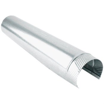 Gray Metal Galvanized Furnace Pipe - 3" x 24", 30 Gauge