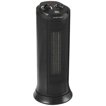 World Mktg NT15-13L Comfort Glow Pelonis Ceramic Oscillating Tower Heater ~  7.25" D x 7.25" W x 17.75" H