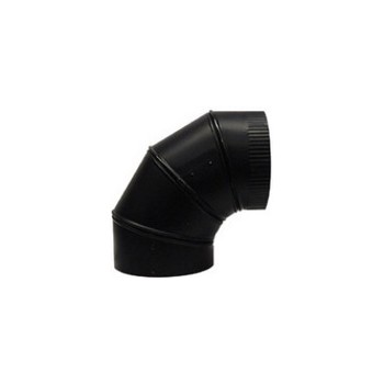 Adjustable Elbow, Black Matte 6 inch x 90 degrees 