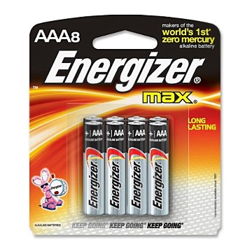 AAA Batteries ~ Alkaline, 8 Pak