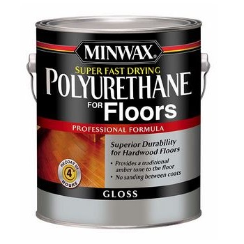 Minwax 13020 Super Fast-Drying Polyurethane for Floors,  Gloss ~  Gallon 