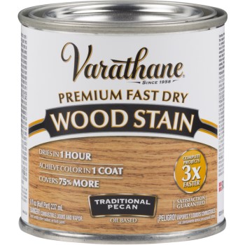 Varathane Premium Fast Dry Interior Wood Stain, Traditional Pecan ~ Half Pint