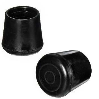 Furniture Leg Tips, Black Rubber ~ 1 1/2"