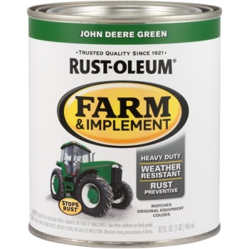 Rust-Oleum Farm and Implement Paint, John Deere Green ~ Quart