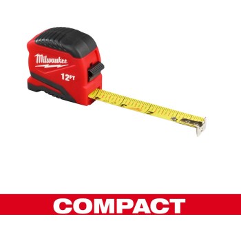 Milwaukee Compact Tape Measure - 12 Ft