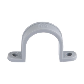 2-Hole Plastic Strap, Gray - 1"