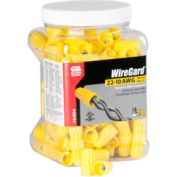 Gardner Bender  16-004N Yellow Wiregard Screw on Connectors