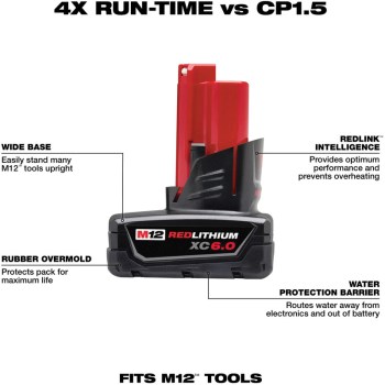 M12 REDLITHIUM XC 6.0Ah Battery