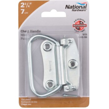 Chest Handle, Zinc Plated - 2-3/4"