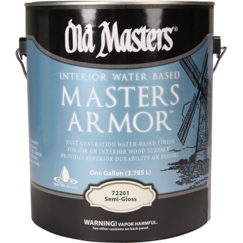 Old Masters 72201 Master Armor Polyurethane Finish, Semi-Gloss Clear ~ Gallon