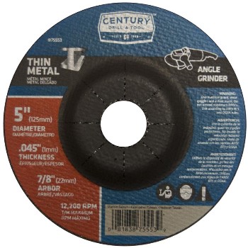 Century Drill & Tool   75553 5x.045 Metal Cut Wheel